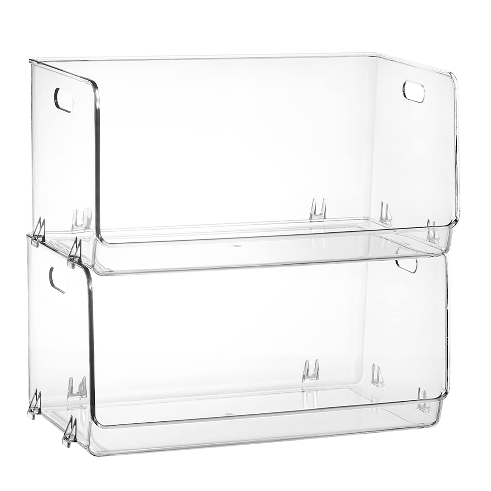 Nicunom 2 Pack Stackable Plastic Storage Bins - Clear Pantry Organizer Bin for Kitchen & Fridge Usage
Nicunom 2 Pack Stackable Plastic StorageBins - Clear Food Storage Bin for Countertops & Cabinet Usage
Nicunom 2 Pack Stackable PlasticStorage Bins - Clear