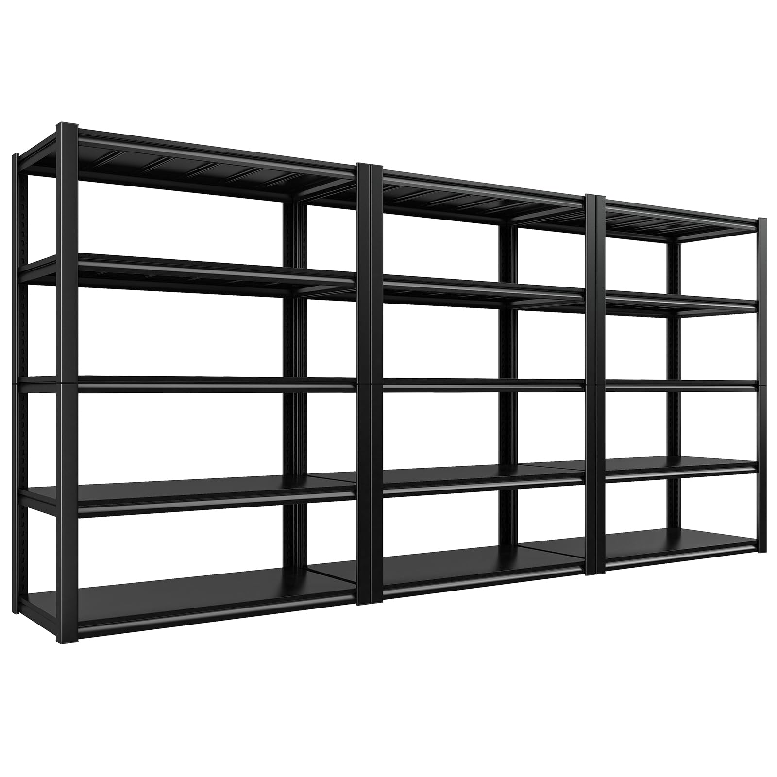 REIBII Heavy Duty Industrial Metal Shelving for Garage and Basement 3000LBS Capacity 7|2" H x 2|2" D x 48.2" W, 3 Pack  
REIBII Garage and Warehouse Heavy Duty Storage Solutions 3000LBS Metal Shelf 7|2" H x 2|2" D x 48.2" W, 3 Pack  
REIBII Adjustable Meta