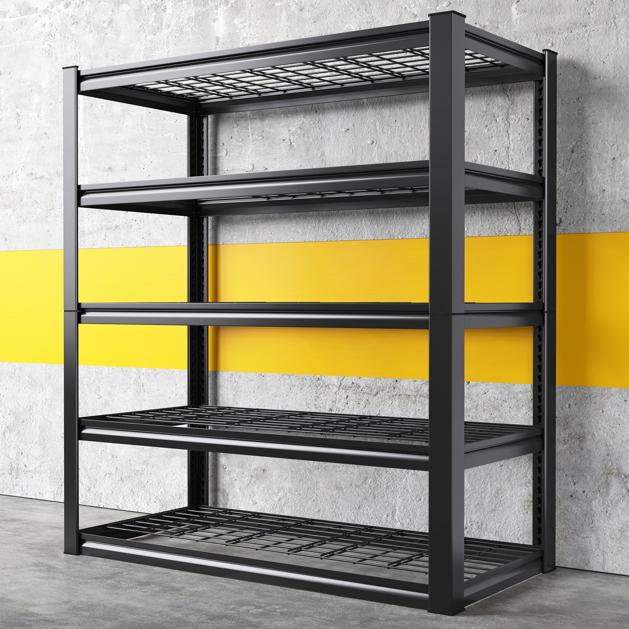  REIBII Heavy Duty Storage Shelves for Garage and Warehouse, 3000LBS Capacity, Commercial Grade, Perfect for Basements and Pantries
| REIBII Adjustable Industrial Metal Shelving Unit, 3000LBS Capacity, Ideal for Garage, Basement, and Warehouse Usage
| REIB